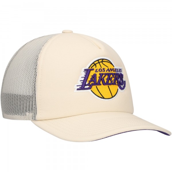 Бейсболка Los Angeles Lakers Mitchell & Ness Trucker - Cream