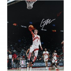 Gradey Dick Toronto Raptors Autographed Fanatics Authentic 8 x 10 Layup vs. Spurs Photograph