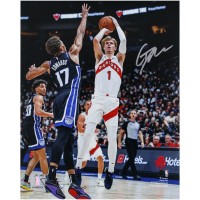 Gradey Dick Toronto Raptors Autographed Fanatics Authentic 8 x 10 Jump Shot vs. Kings Photograph