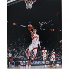 Gradey Dick Toronto Raptors Autographed Fanatics Authentic 16 x 20 Layup vs. Spurs Photograph