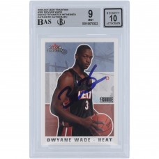Dwyane Wade Miami Heat Autographed 2003-04 Fleer Tradition #265 Beckett Fanatics Witnessed Authenticated 9/10 Rookie Card