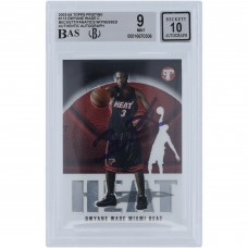 Dwyane Wade Miami Heat Autographed 2003-04 Topps Pristine #113 Beckett Fanatics Witnessed Authenticated 9/10 Rookie Card