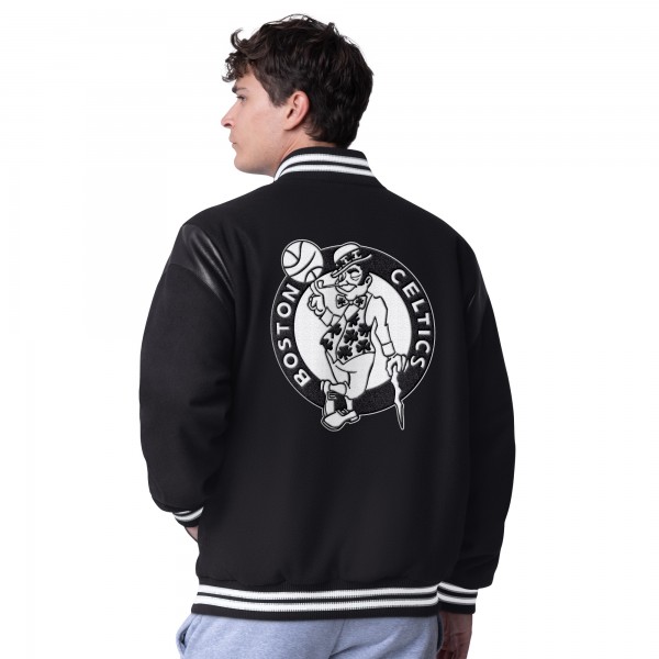 Бомбер Boston Celtics G-III Sports by Carl Banks Clutch Hitter Varsity - Black
