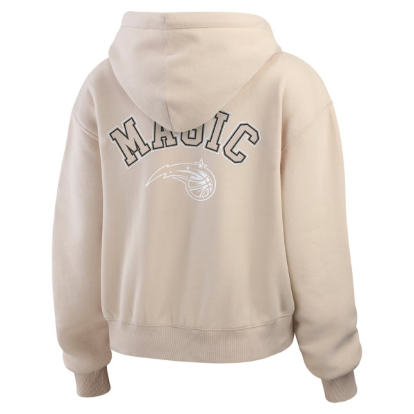 Женская толстовка Orlando Magic WEAR by Erin Andrews Tan Tonal Felt Patch Full-Zip