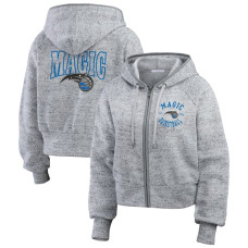 Женская толстовка Orlando Magic WEAR by Erin Andrews Heather Gray Speckled Radiator Full-Zip