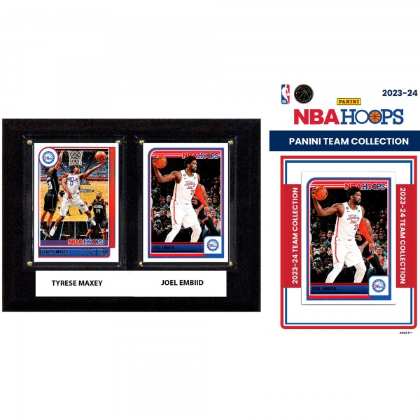 Philadelphia 76ers 6 x 8 Player Plaque & 2023-24 Team Trading Card Set