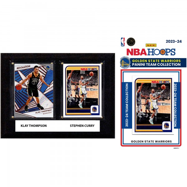 Golden State Warriors 6 x 8 Player Plaque & 2023-24 Team Trading Card Set