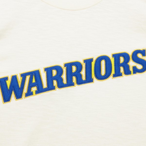 Футболка с длинным рукавом Golden State Warriors Mitchell & Ness Hardwood Classics Vintage - Cream