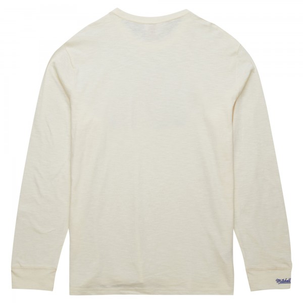 Футболка с длинным рукавом New York Knicks Mitchell & Ness Hardwood Classics Vintage - Cream