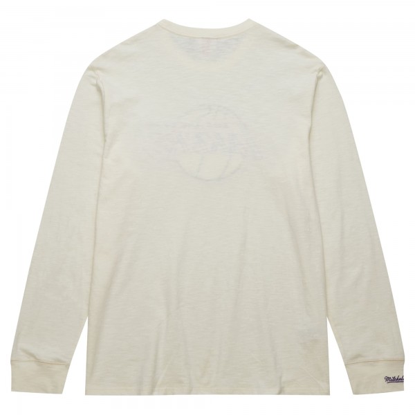 Футболка с длинным рукавом Los Angeles Lakers Mitchell & Ness Hardwood Classics Vintage - Cream