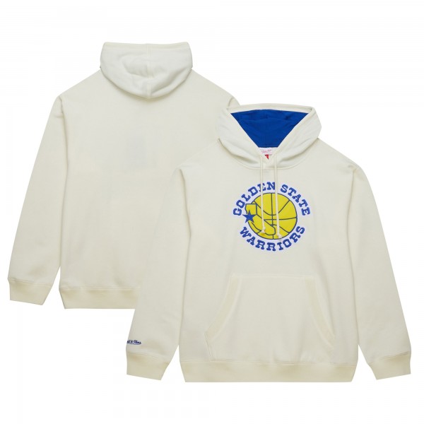 Толстовка Golden State Warriors Mitchell & Ness Hardwood Classics Vintage - Cream