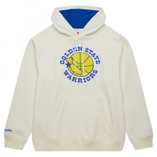Толстовка Golden State Warriors Mitchell & Ness Hardwood Classics Vintage - Cream