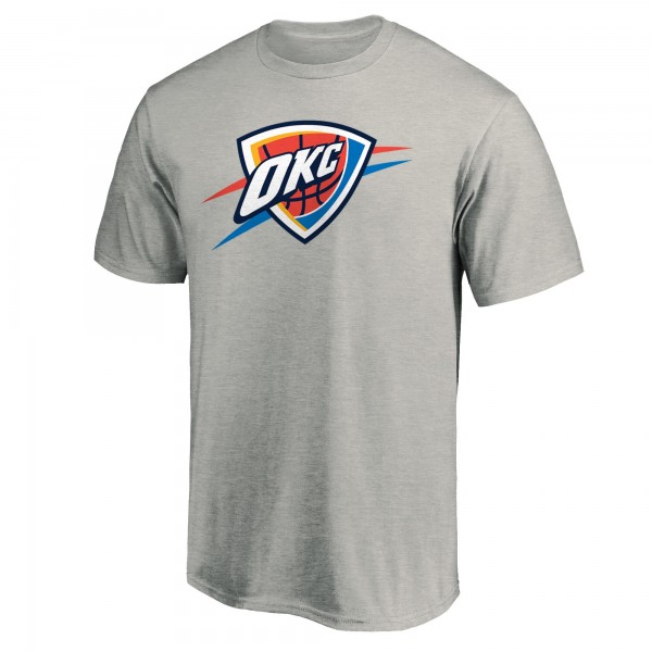 Футболка Oklahoma City Thunder Heather Gray Primary Logo