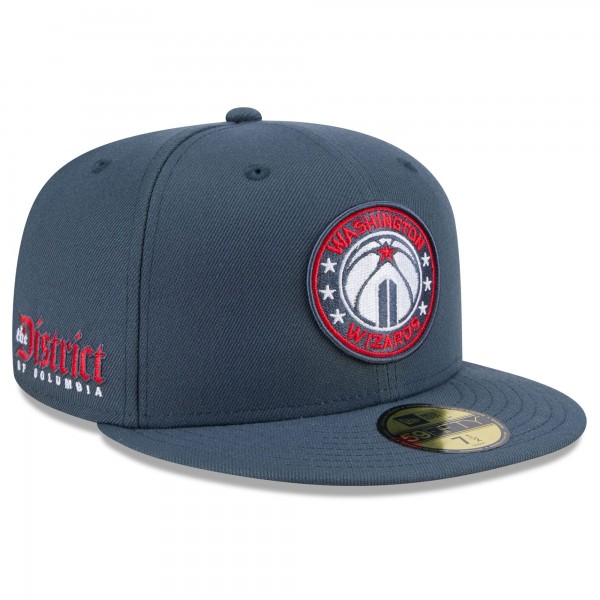 Бейсболка Washington Wizards New Era 2024/25 City Edition Alternate 59FIFTY - Navy