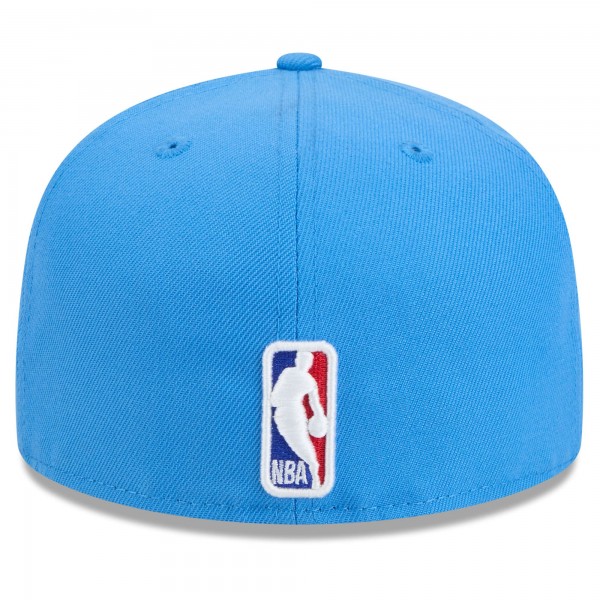 Бейсболка Milwaukee Bucks New Era 2024/25 City Edition Alternate 59FIFTY - Blue