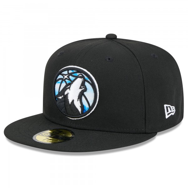 Бейсболка Minnesota Timberwolves New Era 2024/25 City Edition Alternate 59FIFTY - Black