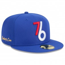 Бейсболка Philadelphia 76ers New Era 2024/25 City Edition Alternate 59FIFTY - Royal