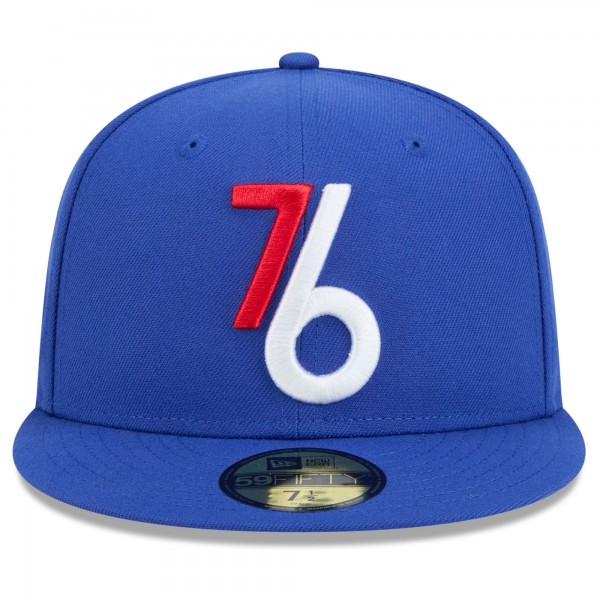 Бейсболка Philadelphia 76ers New Era 2024/25 City Edition Alternate 59FIFTY - Royal
