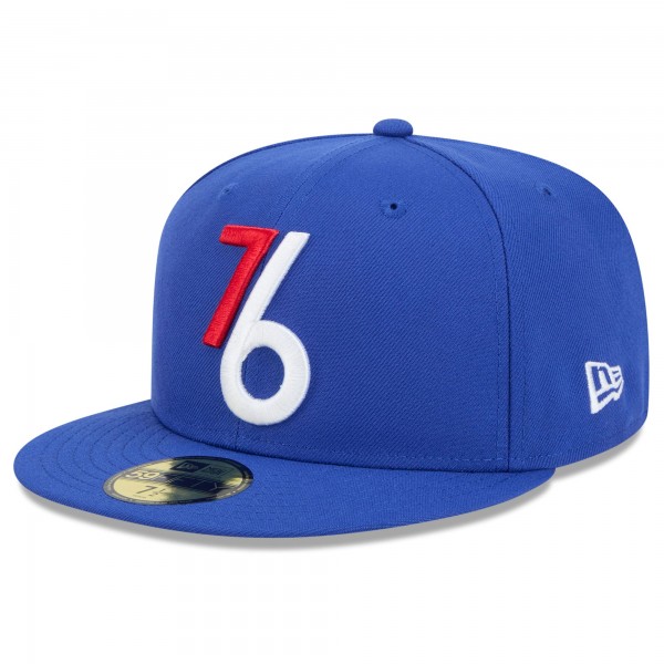 Бейсболка Philadelphia 76ers New Era 2024/25 City Edition Alternate 59FIFTY - Royal