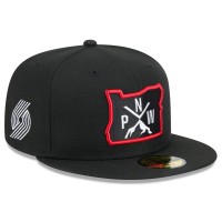 Бейсболка Portland Trail Blazers New Era 2024/25 City Edition Alternate 59FIFTY - Black