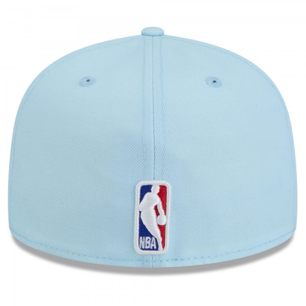 Бейсболка San Antonio Spurs New Era 2024/25 City Edition Alternate 59FIFTY - Light Blue
