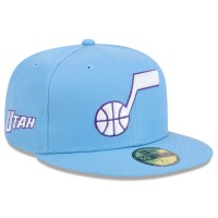 Бейсболка Utah Jazz New Era 2024/25 City Edition Alternate 59FIFTY - Light Blue