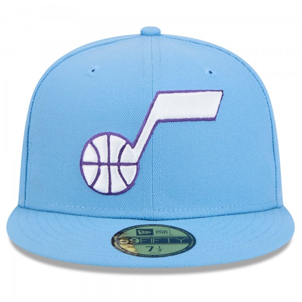 Бейсболка Utah Jazz New Era 2024/25 City Edition Alternate 59FIFTY - Light Blue