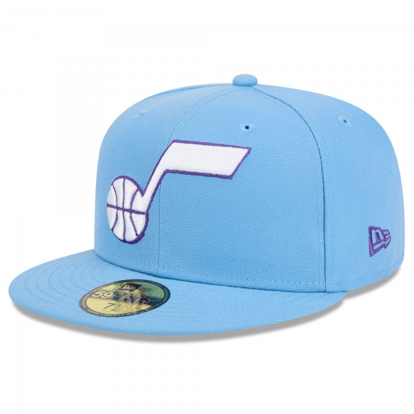 Бейсболка Utah Jazz New Era 2024/25 City Edition Alternate 59FIFTY - Light Blue