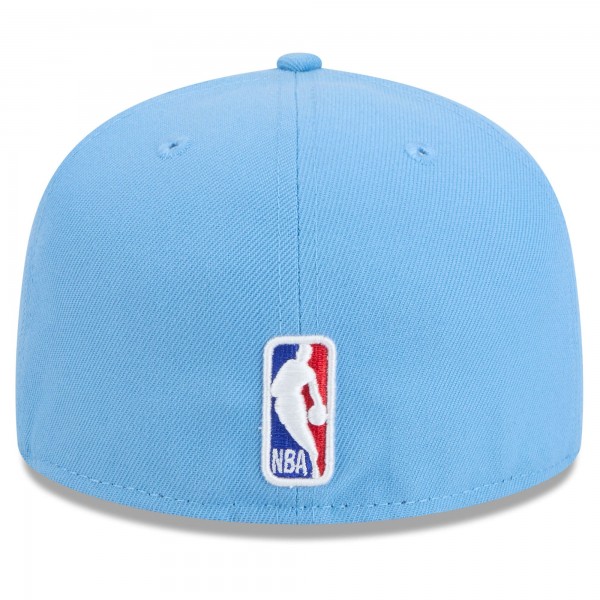 Бейсболка Utah Jazz New Era 2024/25 City Edition Alternate 59FIFTY - Light Blue
