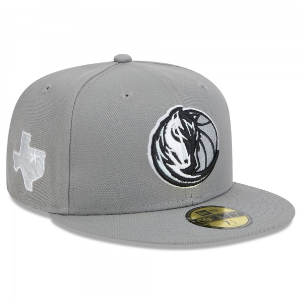 Бейсболка Dallas Mavericks New Era 2024/25 City Edition Alternate 59FIFTY - Charcoal