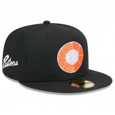 Бейсболка Detroit Pistons New Era 2024/25 City Edition Alternate 59FIFTY - Black