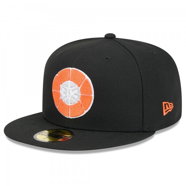 Бейсболка Detroit Pistons New Era 2024/25 City Edition Alternate 59FIFTY - Black