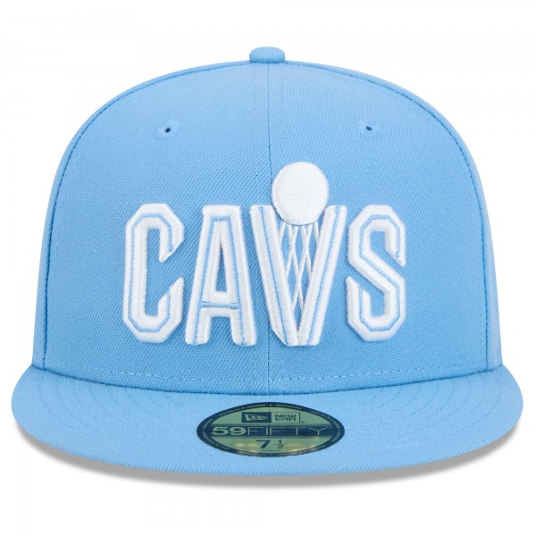 Бейсболка Cleveland Cavaliers New Era 2024/25 City Edition Alternate 59FIFTY - Light Blue
