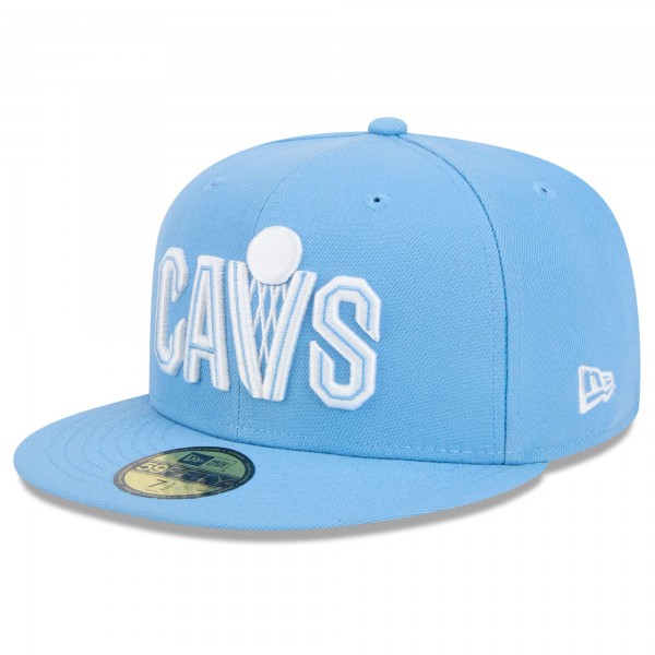 Бейсболка Cleveland Cavaliers New Era 2024/25 City Edition Alternate 59FIFTY - Light Blue