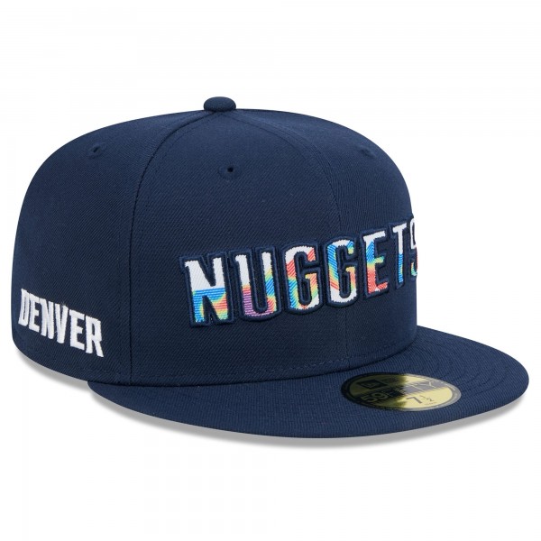 Бейсболка Denver Nuggets New Era 2024/25 City Edition Alternate 59FIFTY - Navy