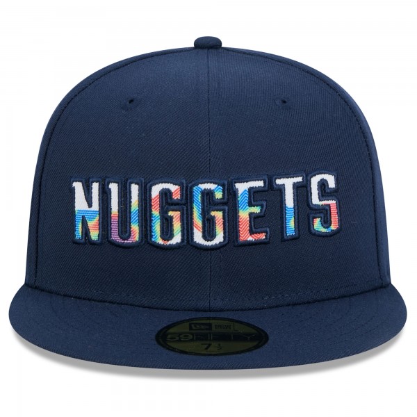 Бейсболка Denver Nuggets New Era 2024/25 City Edition Alternate 59FIFTY - Navy