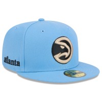 Бейсболка Atlanta Hawks New Era 2024/25 City Edition Alternate 59FIFTY - Light Blue
