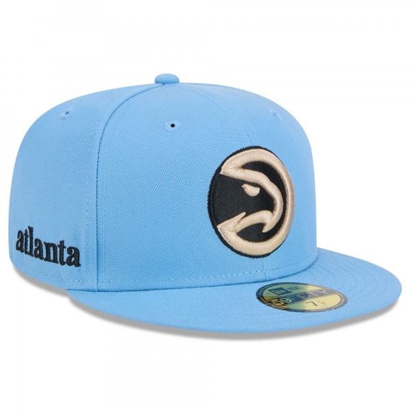 Бейсболка Atlanta Hawks New Era 2024/25 City Edition Alternate 59FIFTY - Light Blue