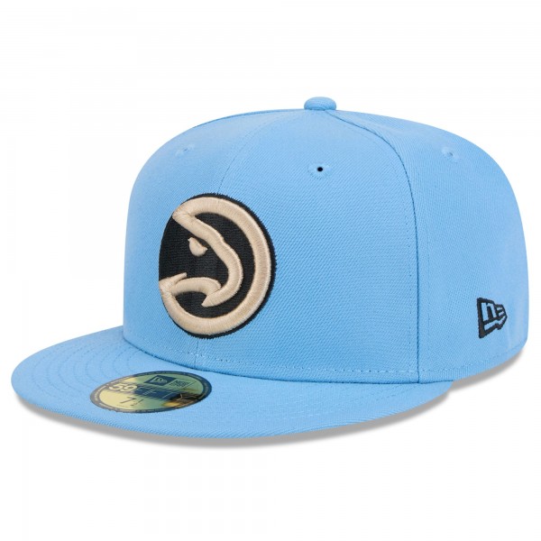 Бейсболка Atlanta Hawks New Era 2024/25 City Edition Alternate 59FIFTY - Light Blue