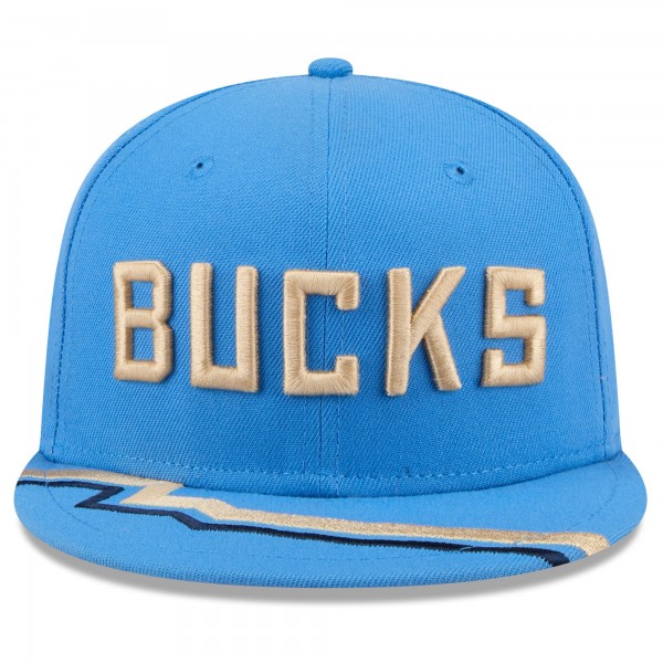 Бейсболка Milwaukee Bucks New Era 2024/25 City Edition 59FIFTY - Blue