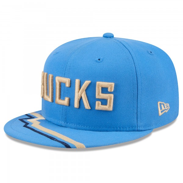 Бейсболка Milwaukee Bucks New Era 2024/25 City Edition 59FIFTY - Blue
