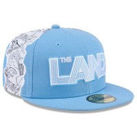 Бейсболка Cleveland Cavaliers New Era 2024/25 City Edition 59FIFTY - Light Blue