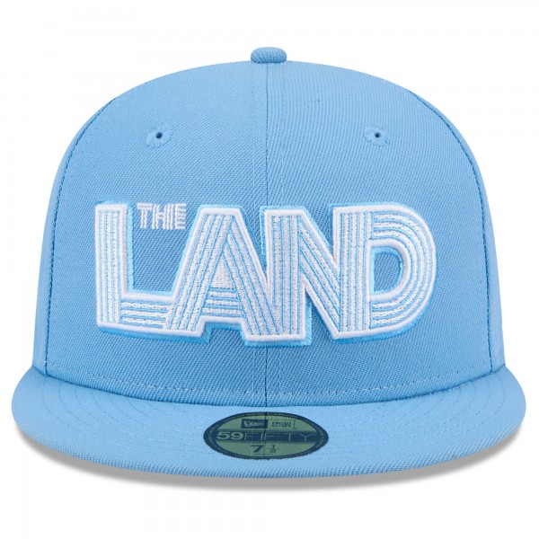 Бейсболка Cleveland Cavaliers New Era 2024/25 City Edition 59FIFTY - Light Blue