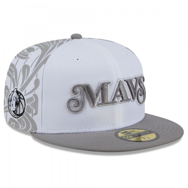 Бейсболка Dallas Mavericks New Era 2024/25 City Edition 59FIFTY - White