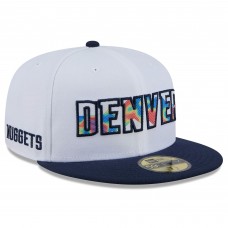 Бейсболка Denver Nuggets New Era 2024/25 City Edition 59FIFTY - White