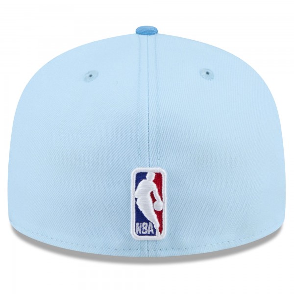 Бейсболка San Antonio Spurs New Era 2024/25 City Edition 59FIFTY - Light Blue