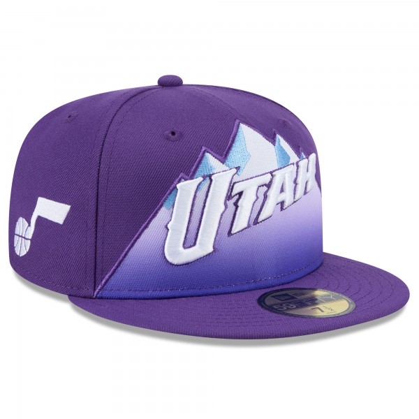 Бейсболка Utah Jazz New Era 2024/25 City Edition 59FIFTY - Purple