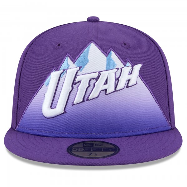Бейсболка Utah Jazz New Era 2024/25 City Edition 59FIFTY - Purple