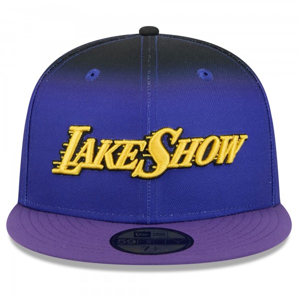 Бейсболка Los Angeles Lakers New Era 2024/25 City Edition 59FIFTY - Purple
