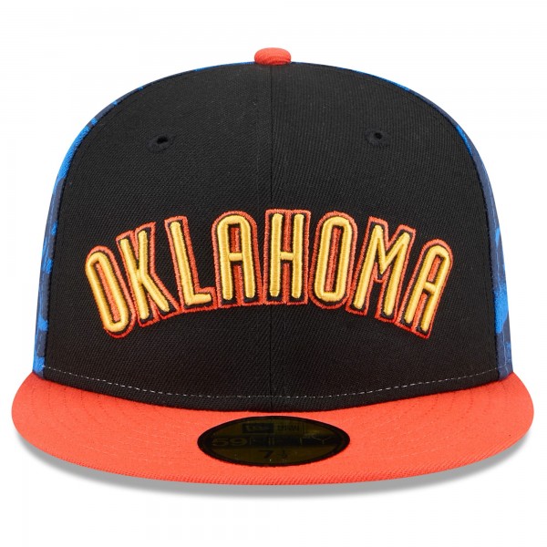Бейсболка Oklahoma City Thunder New Era 2024/25 City Edition 59FIFTY - Black